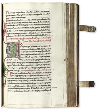 MANUSCRIPT.  Petrus Lombardus. Sententiarum libri IV.  Manuscript in Latin on paper.  Bohemia, 1463